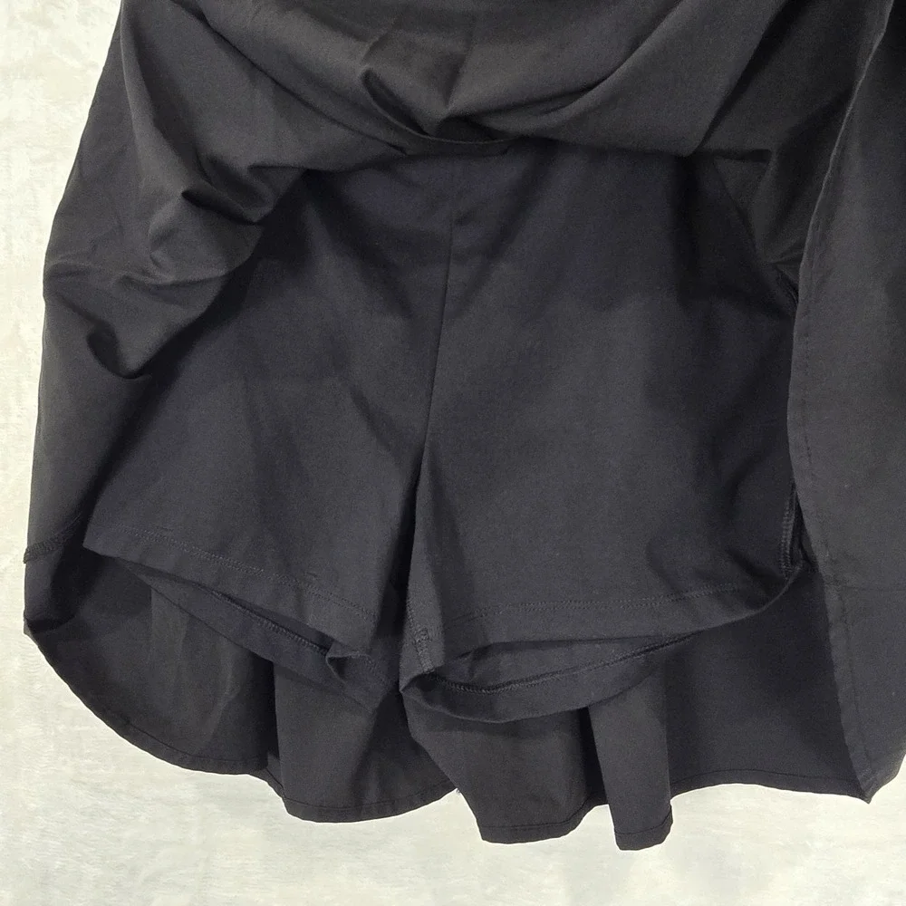 J. Crew Size XS Pleated Active Skort Womens's Activewear Black‎ Skirt shorts